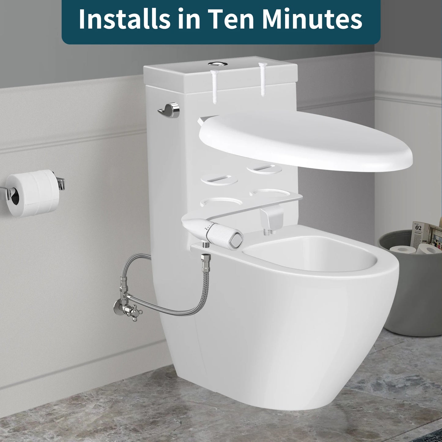 KLEEN PureWash™ Bidet Non-Electric Toilet Attachment